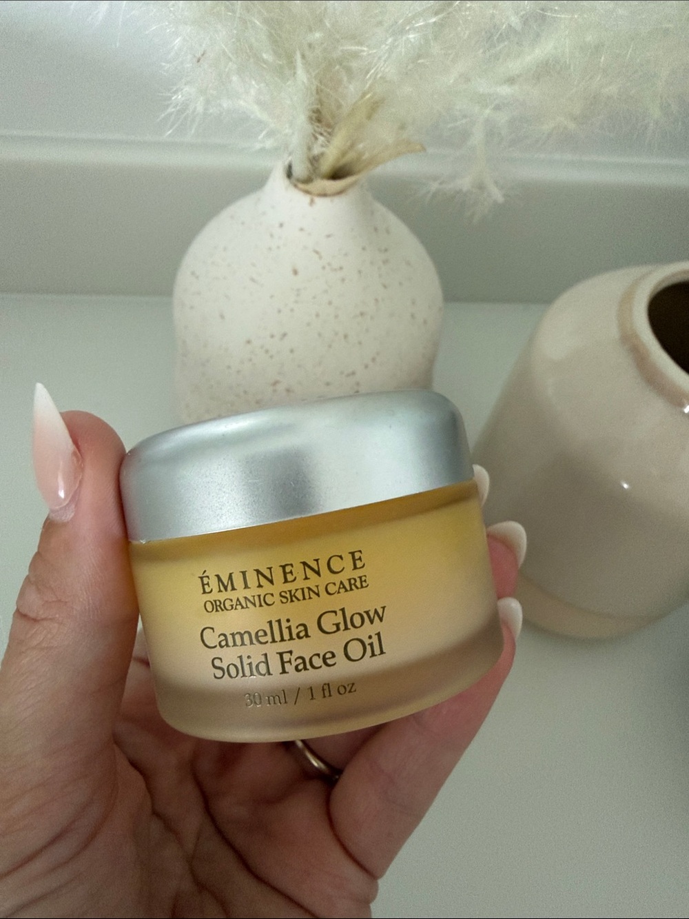 Camellia Glow Solid Face Oil — Yellow